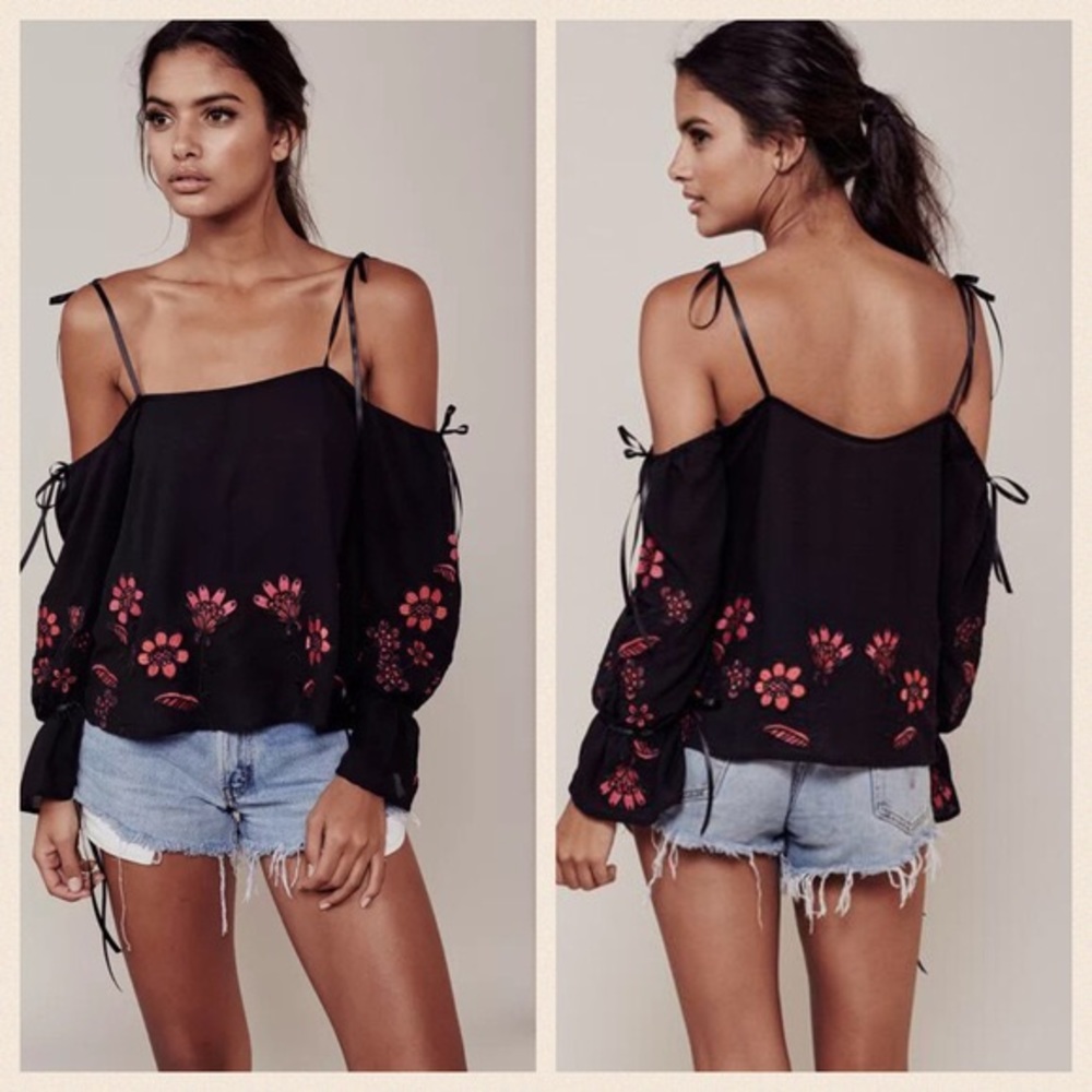 For Love & Lemons Embroidered Blouse